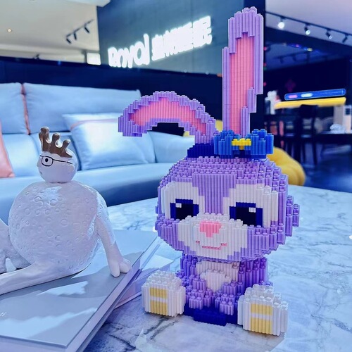 Chao Le Sen assembled small particle toy handcraft rabbit block for boys and girls stall wholesale high difficulty puzzle