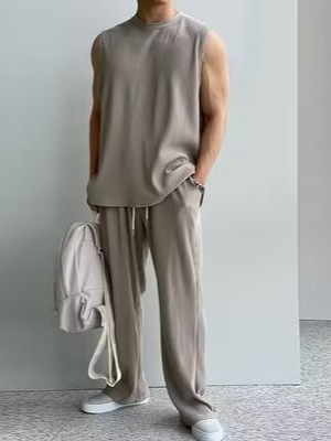 Chaleco deportivo estilo Hong Kong, traje, camiseta sin mangas para hombre, chaleco deportivo de verano para hombre, chaleco de baloncesto suelto de secado rápido T