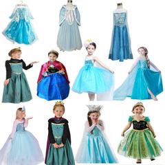 Princess Dress Frozen Snow Queen Sleeping Beauty Dress for Girls, Costume for Performance and Special Occasions