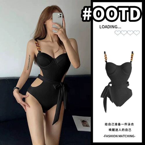 Lingerie for Women with a Bold and Stylish Design, Sexy One-Piece Triangle Bikini, Fashionable and Slimming, 2024 New Arrival, for Hot Springs