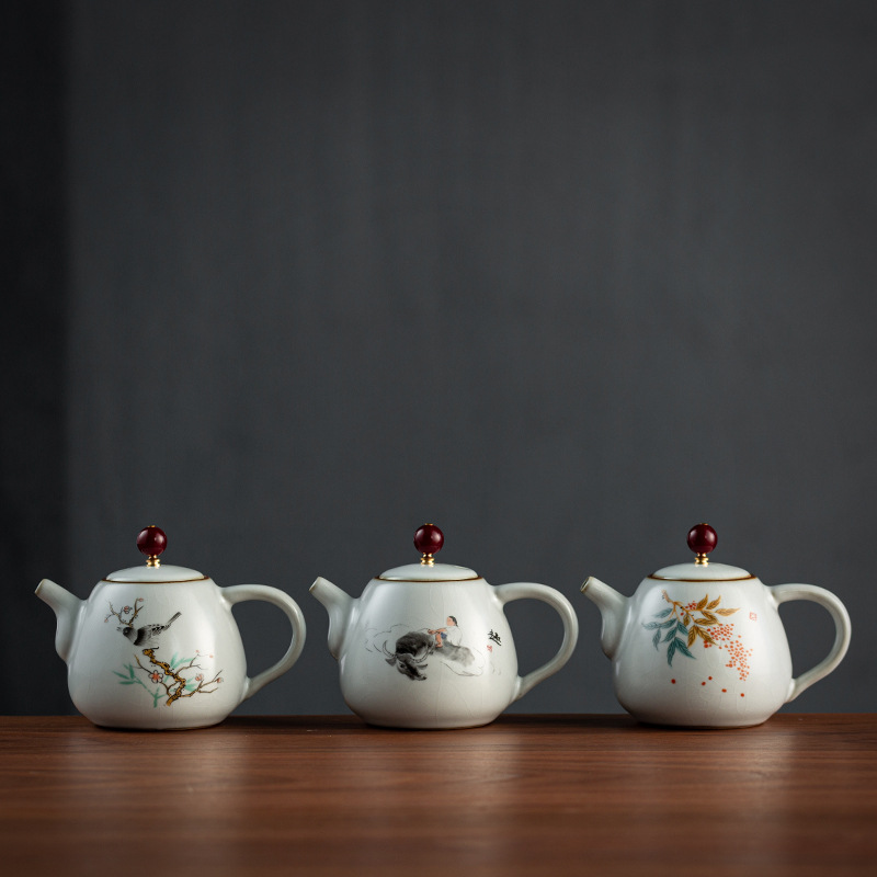 Железные шины Ru Kiln Kuqin Ceramic Kung Fu Tean Kung Fu Tean Porcelain
