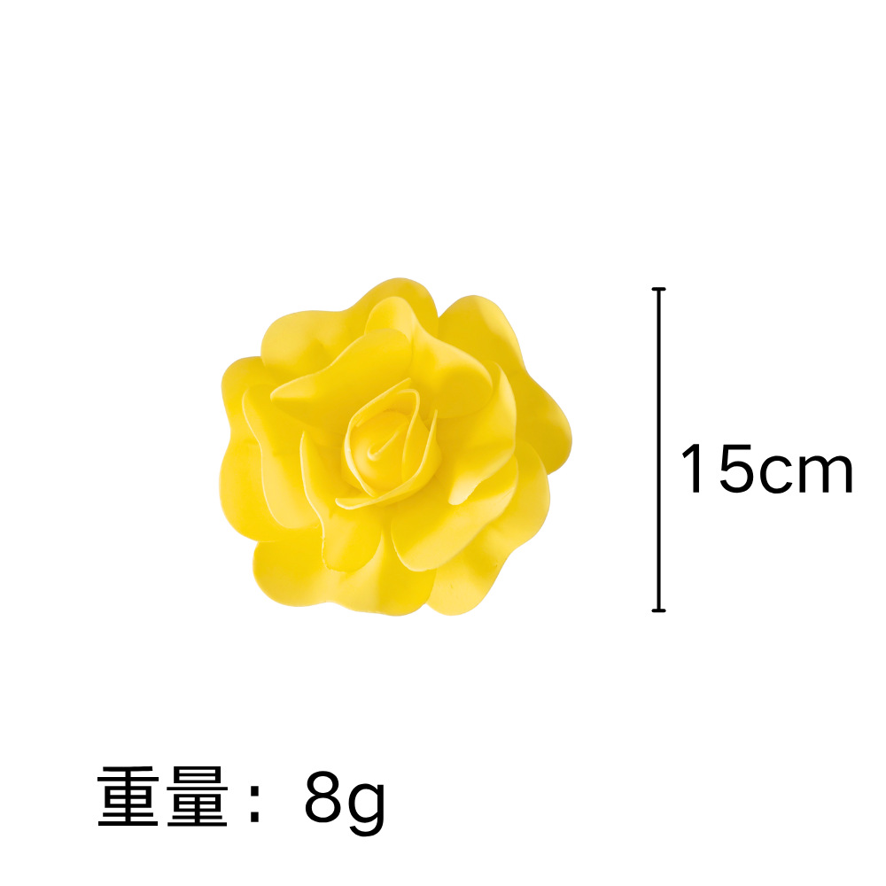 Red de celebridades, rosa amarilla, ratán, pared de flores, simulación, fotografía de fotos de bodas, decoración de fotos, flores de ratán, arte floral al aire libre