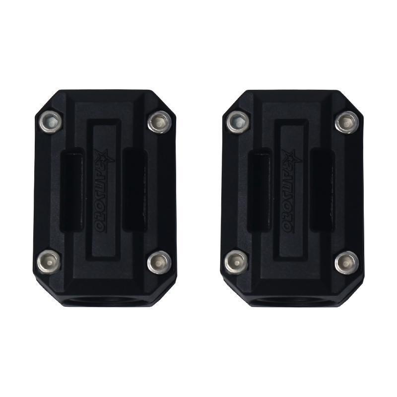 Universal motorcycle 22/25/28mm diameter anti-fall rubber bumper anti-fall block anti-collision protective rubber decorative block