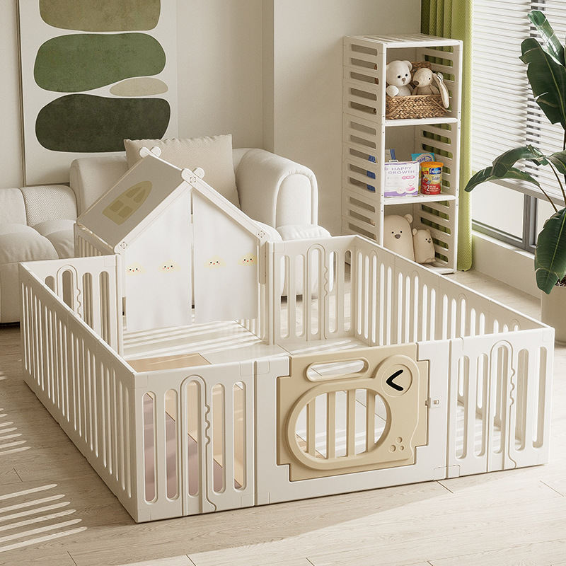 Baby Playpen Baby Living Room Children's Indoor Home Floor Crawling Mat Safety Guardrail Storage Fence
