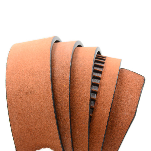 High-quality oil-edged whole cut cowhide men's automatic buckle yellow cowhide belt genuine leather durable cowhide belt e-commerce trouser belt