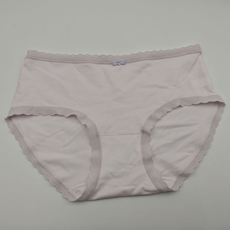50枚の厳選された長繊維綿の春夏ヌードピュアコットンクロッチ下着、女性用、ミッドローウエスト、高弾性、通気性、抗菌性、甘いスタイル|undefined