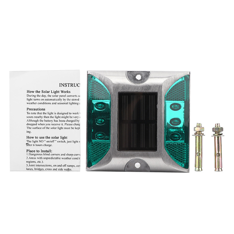 Solar Led Die-Cast Aluminum Waterproof Road Stud Driveway Light Garden Decorative Light Lawn Light Underground Light