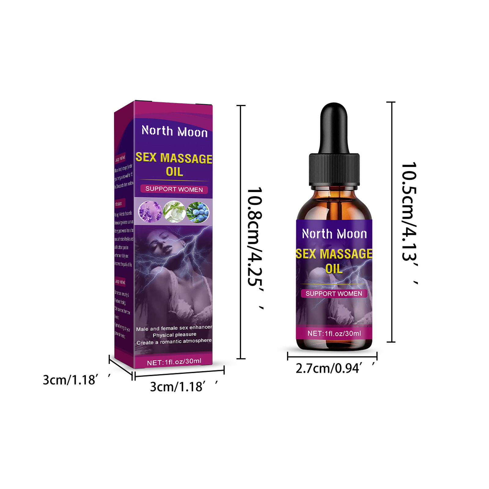 Lavender Jasmine Massage Oil with Vitamin E 30ml for Relaxation and Skincare