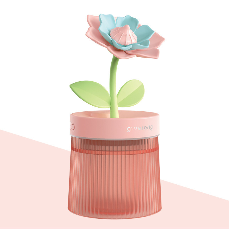 景观空气加湿器桌面植物加湿器车载USB加湿器七彩氛围喷雾器礼品|undefined