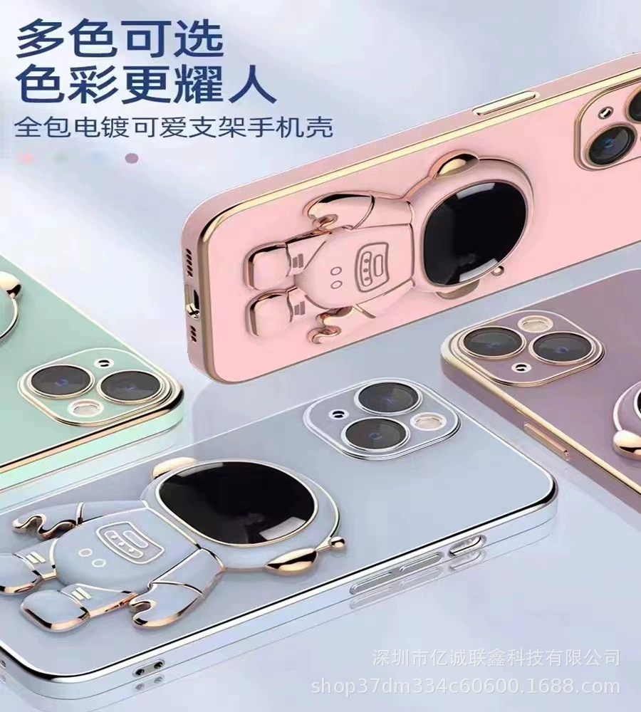 Apple, трёхмерный астронавт, совместимая трубка, iPhone 15, чехол для телефона, линза, защитный чехол, 15promax, iphone