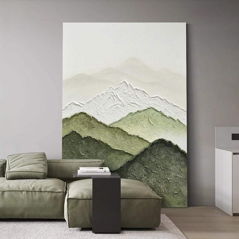 Back with backer hand-painted oil painting high-level living room sofa background wall decorative painting abstract corridor porch hanging painting