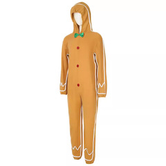 New Christmas Halloween Skeleton Knight Cosplay Gingerbread Man Onesie