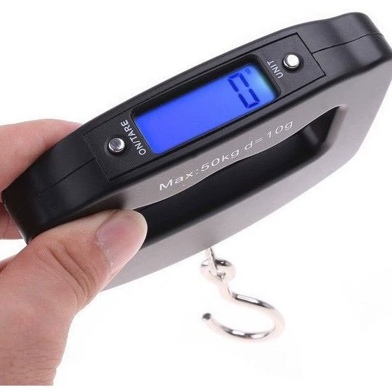 Электронные весы завод прямой Багаж Масштаб рот шрифт рыбалка Масштаб 50 кг большая ручка багажа масштаб рот шрифт