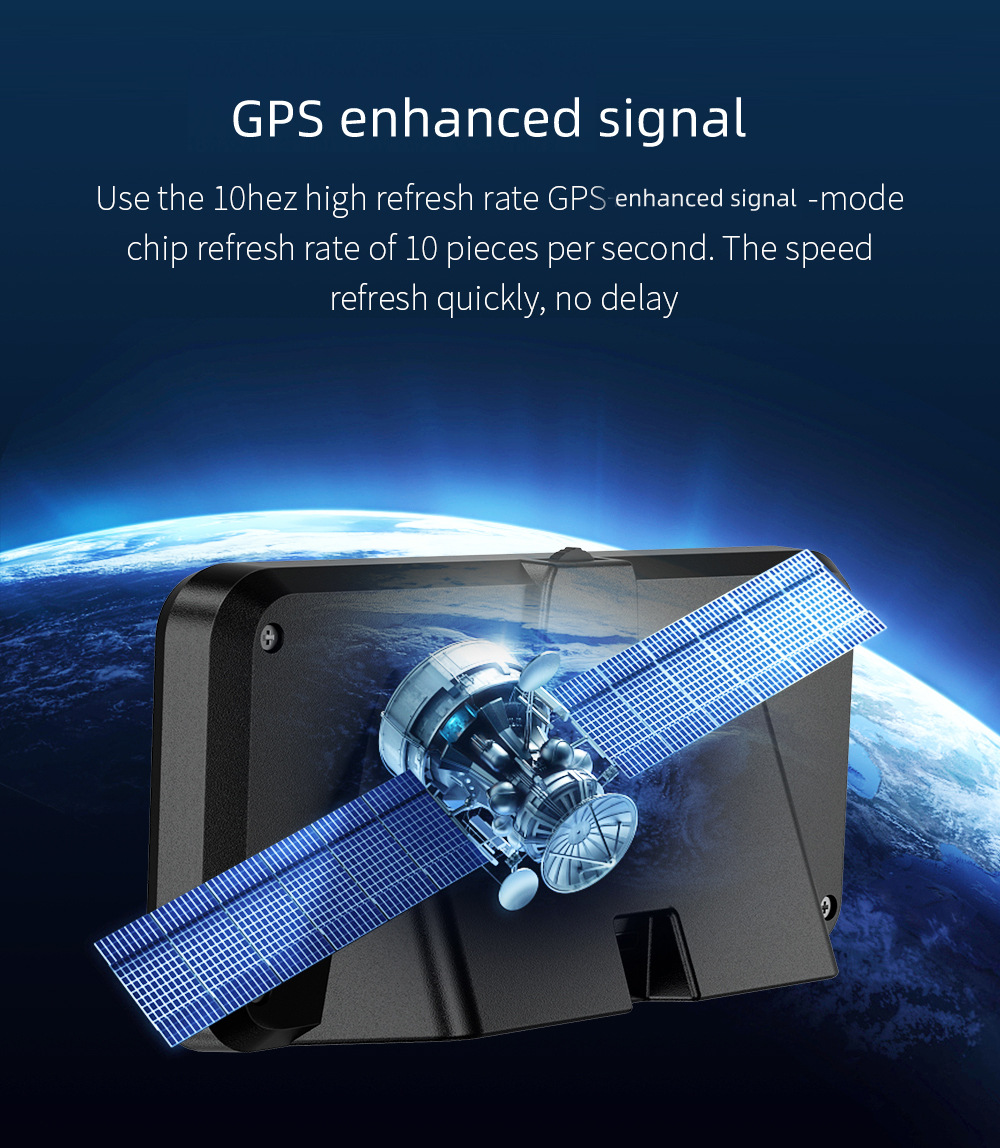 Universal Car HUD Head-Up Display, Beidou GPS Car Driving Direction and Time Display, New Cross-Border Model