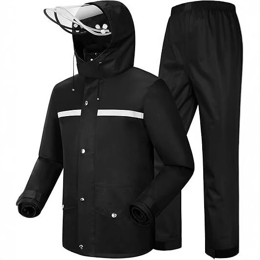Raincoat Rain Pants suit Men's Split Long Full-body Anti-rainstorm Electric Motorcycle Takeaway Riding Split Raincoat