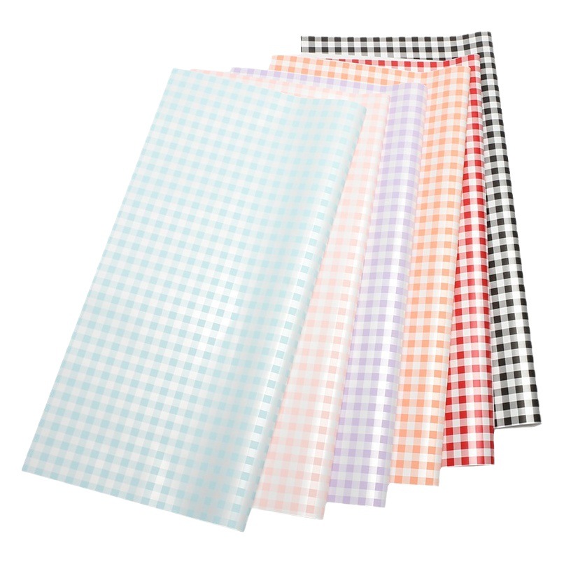 Flor de la tela escocesa del verano que envuelve el papel impermeable floral fresco DIY Ouya flor que envuelve la tienda de flores materiales florales