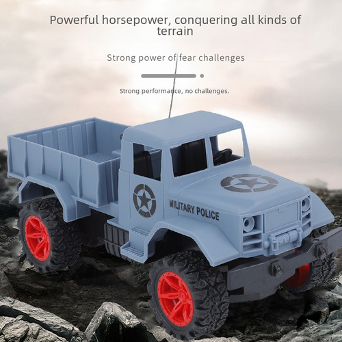 Four-Way Remote Control Off-Road Car Racing Jeep Remote Control Pickup Truck Children Six-Way Alloy Excavator Toy Cross-Border