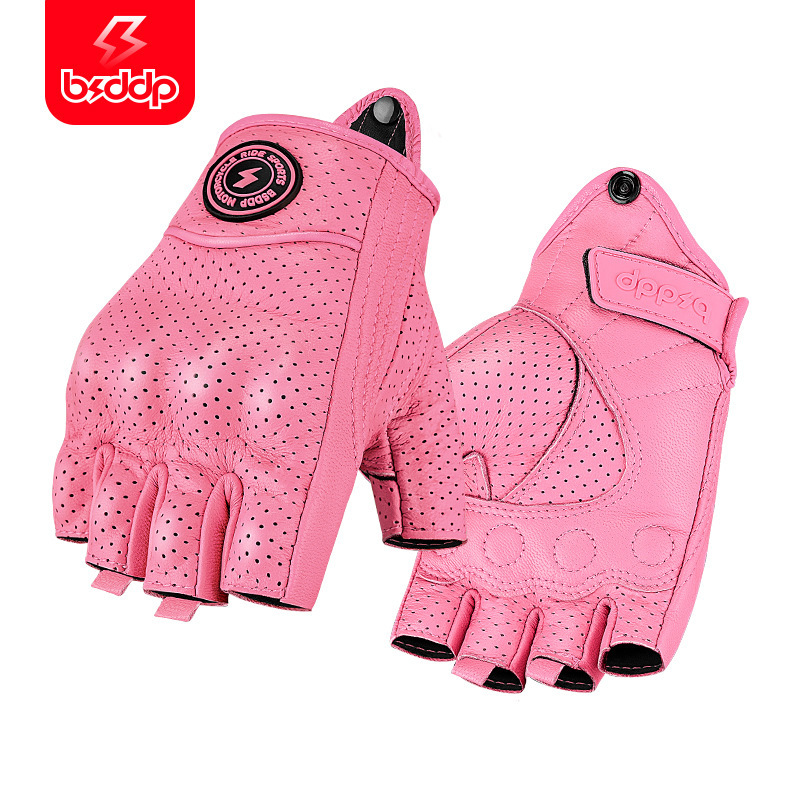 Nuevos guantes de piel de oveja para motocicleta, carreras de verano transpirables, motocicletas todoterreno, deportes al aire libre, ciclismo, antideslizante y anticaída