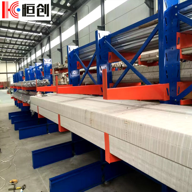 工厂直供单双面悬臂货架工业仓库铝材五金加厚阁楼式平台悬臂货架