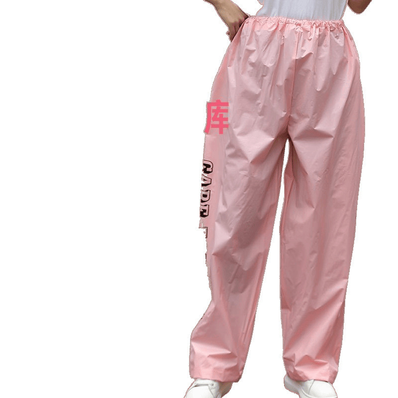 Pantalones de lluvia impermeables solo pantalones para llevar hombre debajo del cuerpo chaqueta de lluvia de plástico para mujeres para montar engrosado tormenta desechable nuevo