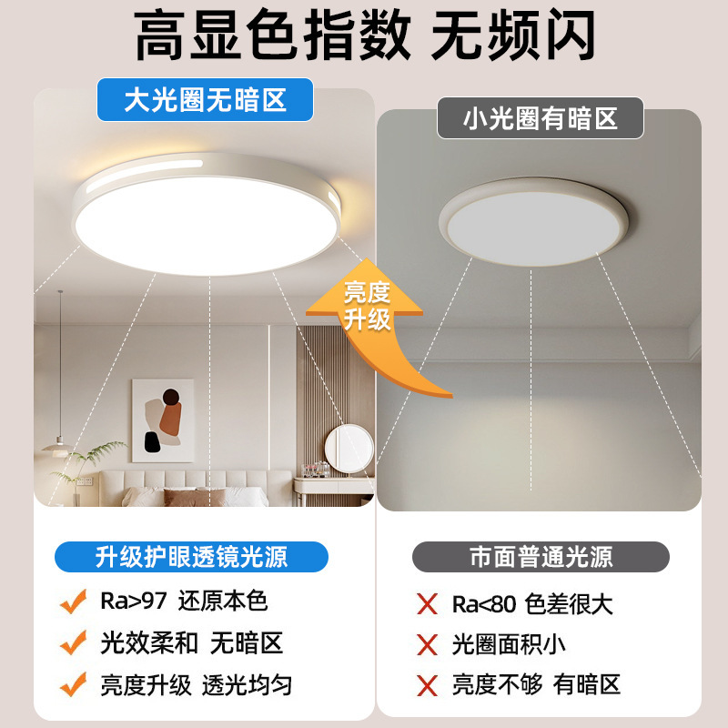 led吸顶灯房间卧室灯主客厅灯大厅现代简约大气2025新款中山灯具|undefined