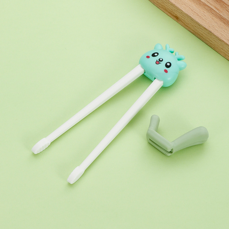 새끼 호랑이 입 젓가락-녹색