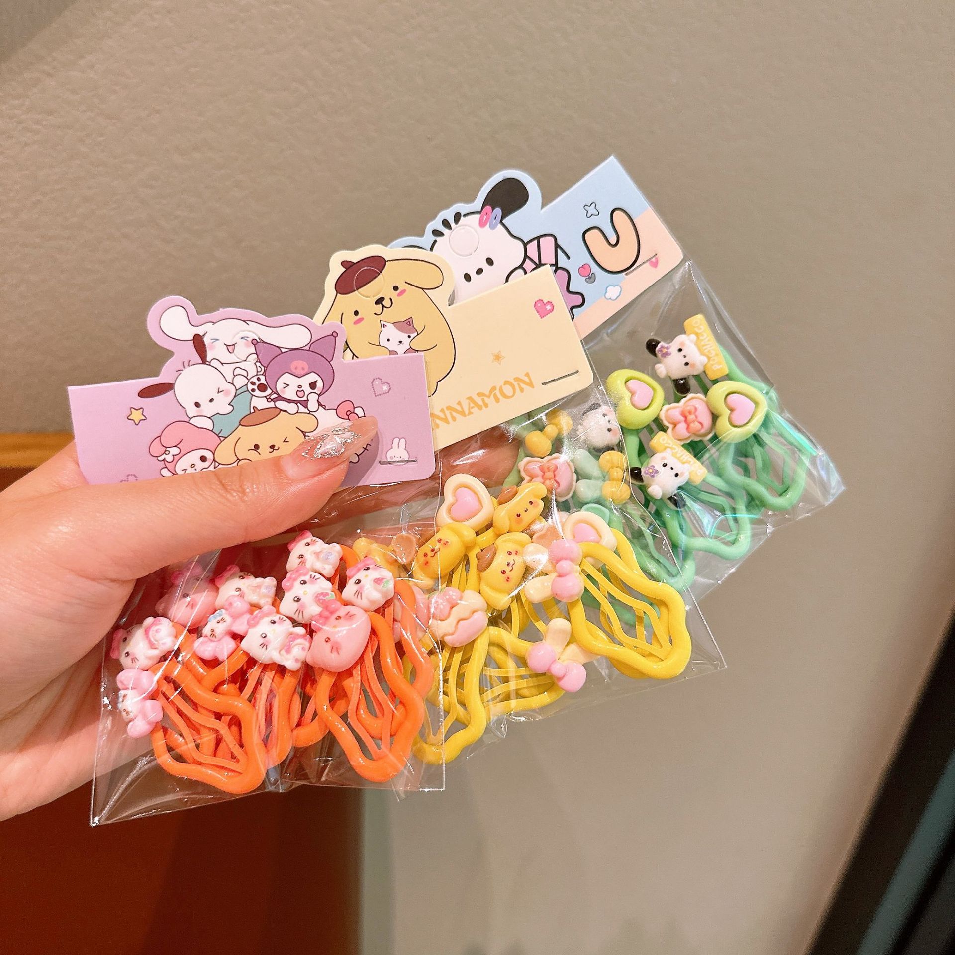 Pinza para el cabello de nubes para niños accesorios para el cabello lindo Sanrio Niña Culomi Clip Niña Bebé Strawberry Bear Horquilla rota