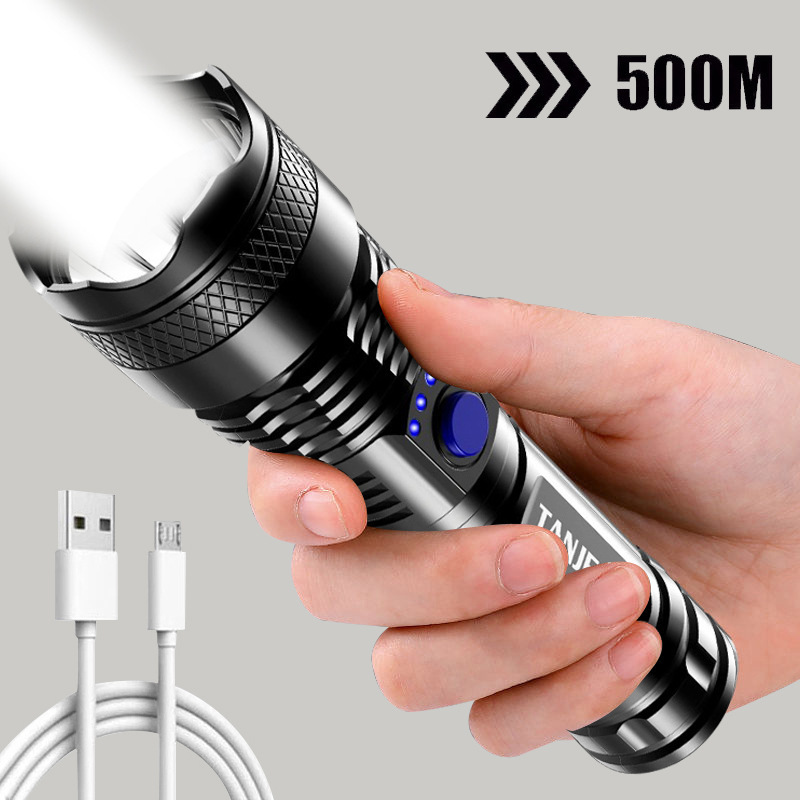Cross -border new product ABS strong light handheld fast charge USB…