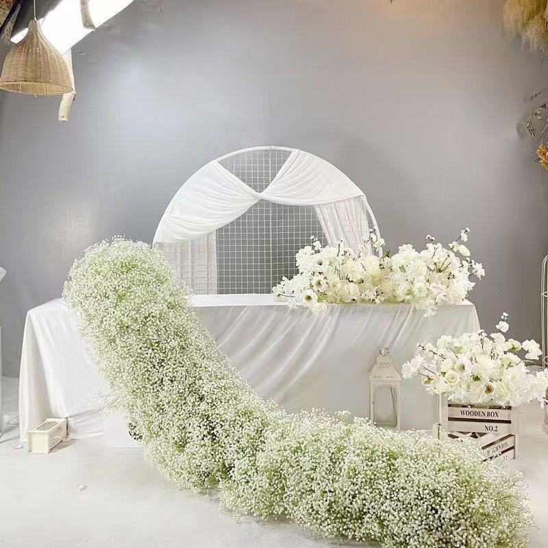Flores Artificiales de Gypsophila con 108 Cabezas, Flores Artificiales Suaves al Tacto, Flores Artificiales para Decoración de Bodas, Flores Artificiales de Gypsophila para Uso Transfronterizo.