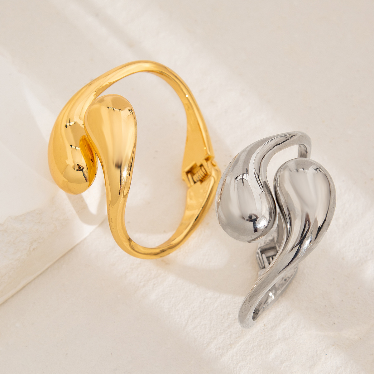 13g Weight Rings, Bracelets Classification 1 Piece Quantity Casual, Party, Street Occasion Alloy Material Solid Color Pattern All Seasons Season Women's Gender Plating Design Cool Style, IG Style Style Gold, Silver Color Cool Style IG Style Solid Color Alloy Plating Women's Rings Bracelets 9