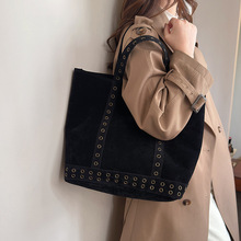 复古磨砂大包包女2025新款秋冬大容量托特包高级感上班通勤单肩包