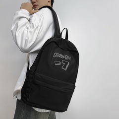 新款學生書包韓版時尚印花情侶背包大容量減負護脊雙肩包廠家批發
