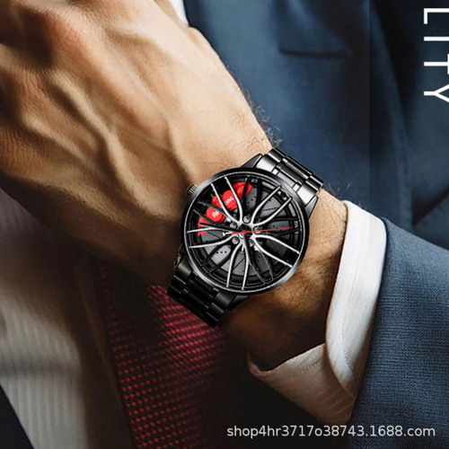 Official fully automatic movement watch men's waterproof wheel style non-mechanical watch new one piece drop shipping