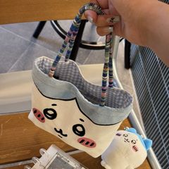 小八帆布袋可爱日系精致便携式小号学生手提包手拎包外出包乌撒奇