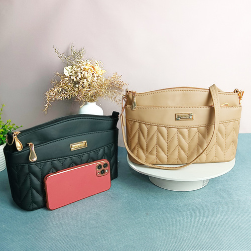 Bags Autumn and Winter New  Niche Design Large Capacity Mummy Shoulder Bag Cross-Border Wholesale Textured Crossbody Women's Bag