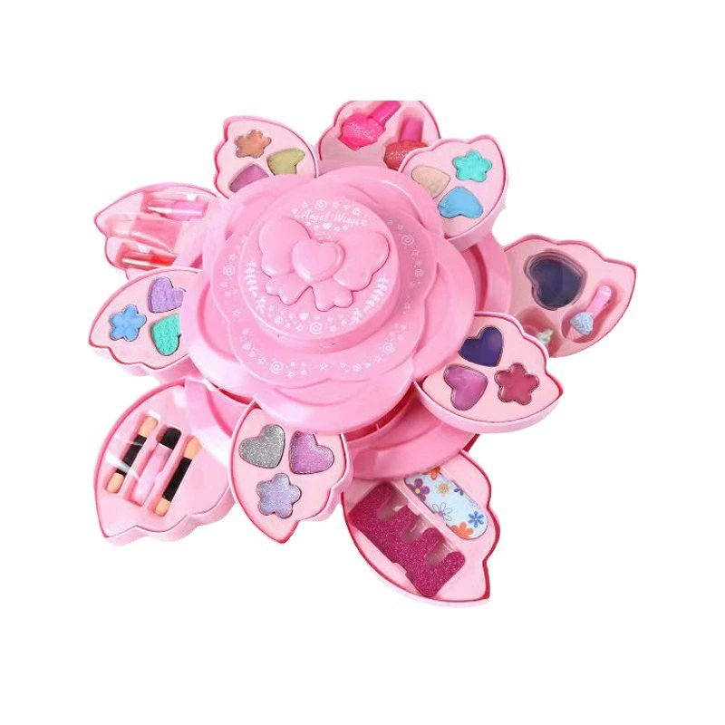 Cosmetic handheld makeup primer, children's family toy, rotating makeup box, set, for import