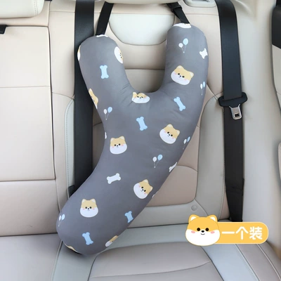 Children's Car Sleeping Artifact Car Pillow Neck Pillow Shoulder Pillow Car Rear Seat Belt Anti-strangling Neck (Seat belt shoulder pad) - kule-puppy-single-for-children-aged-4-12