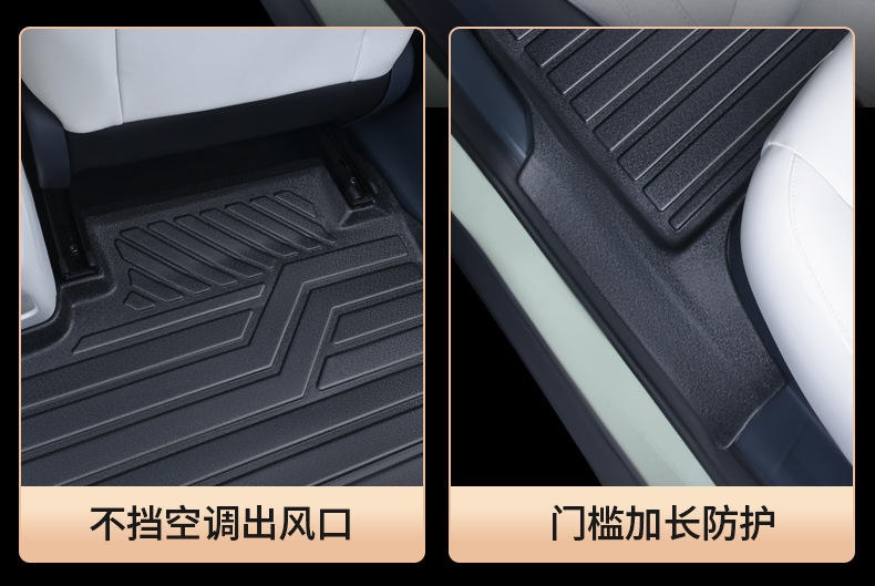 Specially Used for 24 Geely Xingyuan Floor Mats, Fully Surrounded by Xingyuan Car Trunk Mats, Interior Modification Supplies Tpe