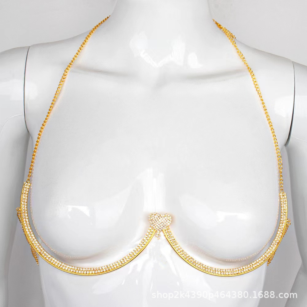 스타일 3 18K 금 가슴 장식품