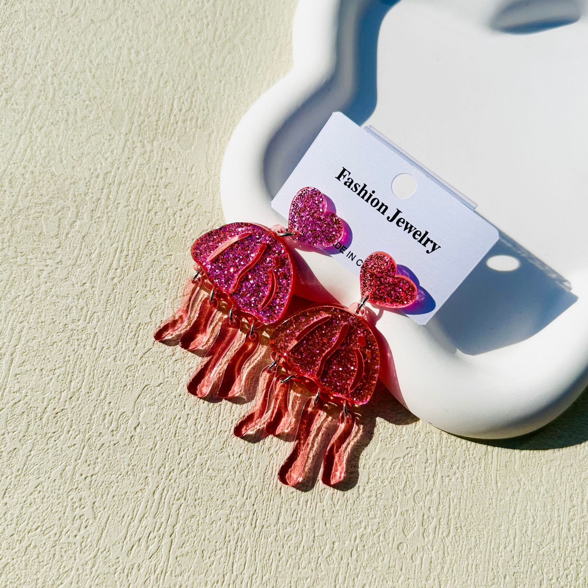 1 Pair Cute Jellyfish Arylic Drop Earrings display picture 1