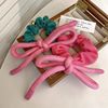 ins Simplicity Pink bow The large intestine Hairpin Autumn and winter lovely Sweet girl Hair tie Meatball head