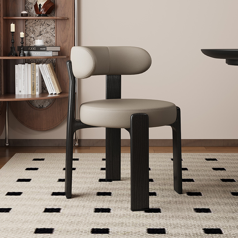 Sillas de comedor de madera sólida retrógrada francesa sillas de comedor de estilo medieval sillas de diseño de alta calidad sillas de respaldo nórdicas