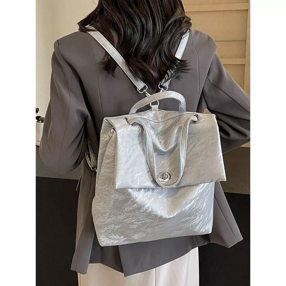 Fashionable backpack, summer capacious universal shoulder bag, Korean style