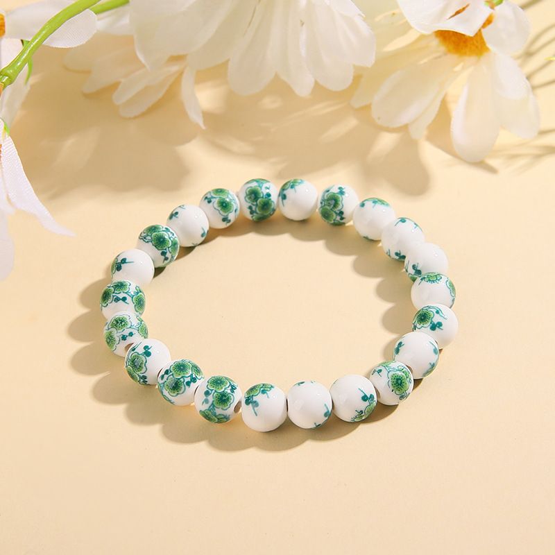 1 Piece Retro Geometric ceramics Plating Womenu0027S Bracelets