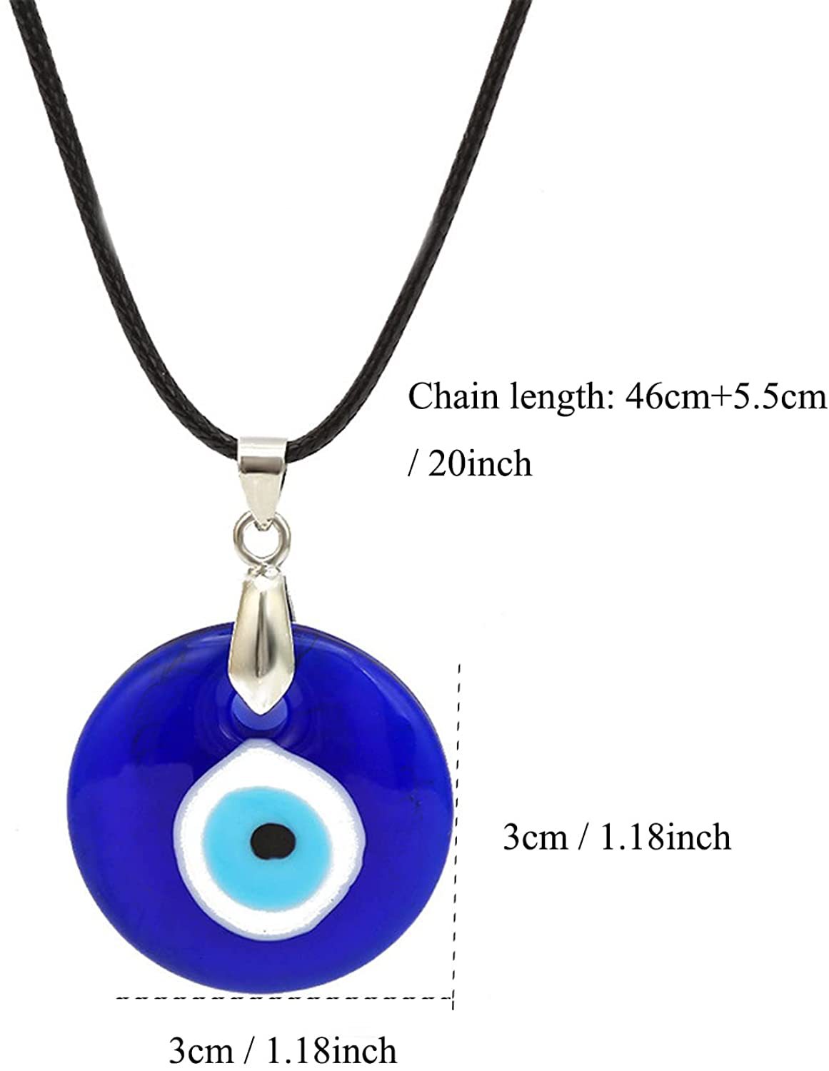 Fashion Devil's Eye Glass Unisex Pendant Necklace 1 Piece display picture 1