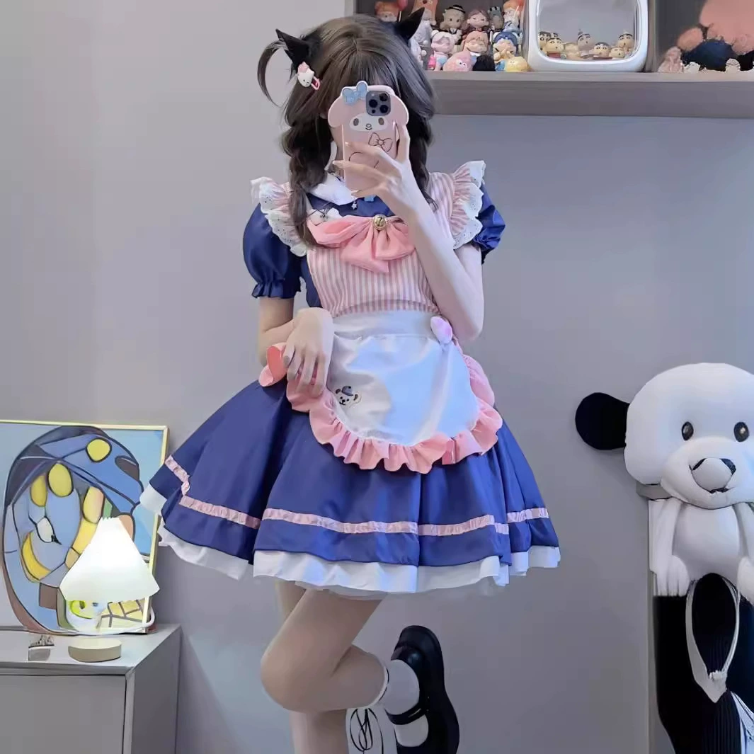 Сексуальный костюм, платье, набор, косплей, стиль Lolita
