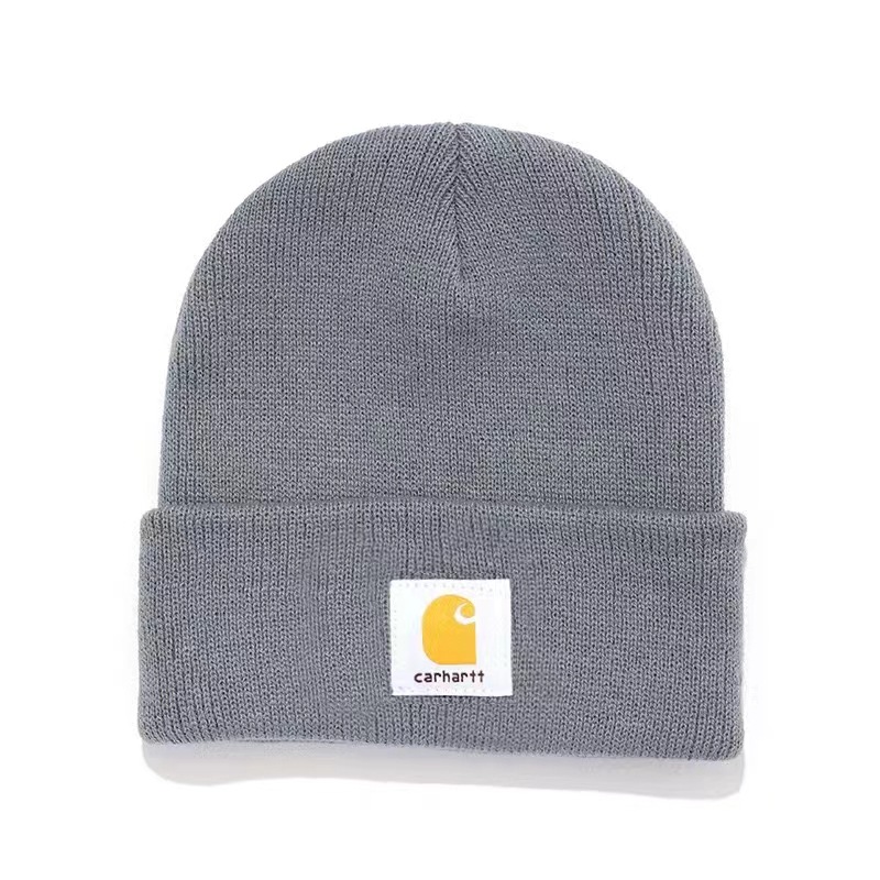 Otoño e invierno bordado para hombres y mujeres CARHARTT sombrero de punto al aire libre casual todo partido cálido frío sombrero adecuado para los desplazamientos diarios