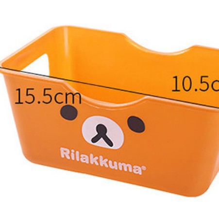 Caja de almacenamiento de escritorio de plástico de dibujos animados creativa sala de estar escritorio papelería cosméticos caja de almacenamiento al por mayor