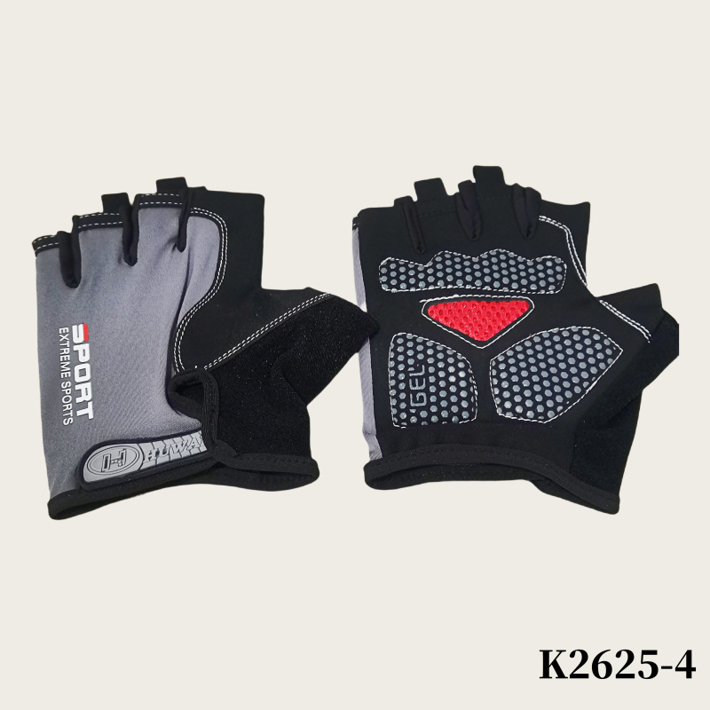 프리미엄 반손가락 장갑-그레이