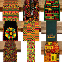 亚马逊跨境爆品亚麻桌旗宽扎节民族风格特色系列餐桌装饰厂家直销